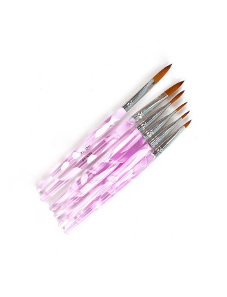 Crystal Handle Nail Art Brush Set