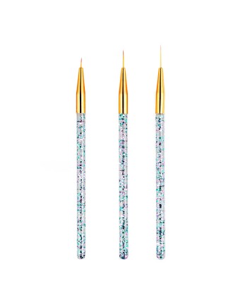 Glitter Handle Nail Art Brush Set