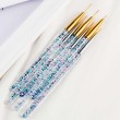 Glitter Handle Nail Art Brush Set