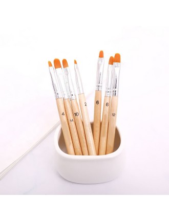 7-Piece Gel Nail Art Brush Set