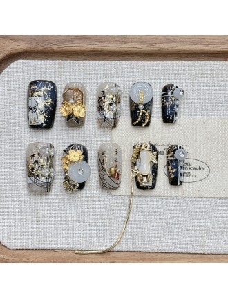 Bamboo Relief Handmade Nail Art