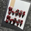 3D Rose and Snake Embossed Nail Art