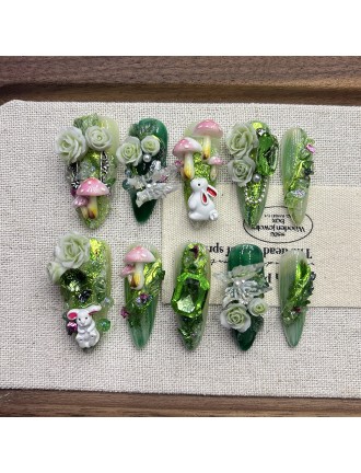 "The Wizard of Oz" Handmade Nail Art