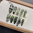 Green Heavy-Duty Embossed Nail Art