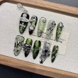 Green Heavy-Duty Embossed Nail Art