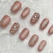Pink Rhinestone Nail Art