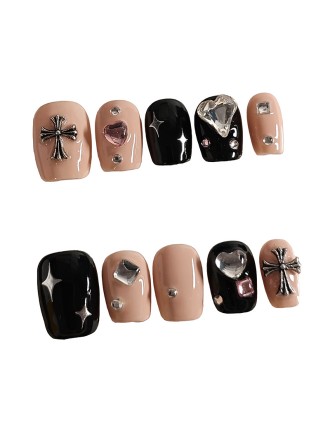 Punk Diamond Handmade Nail Art