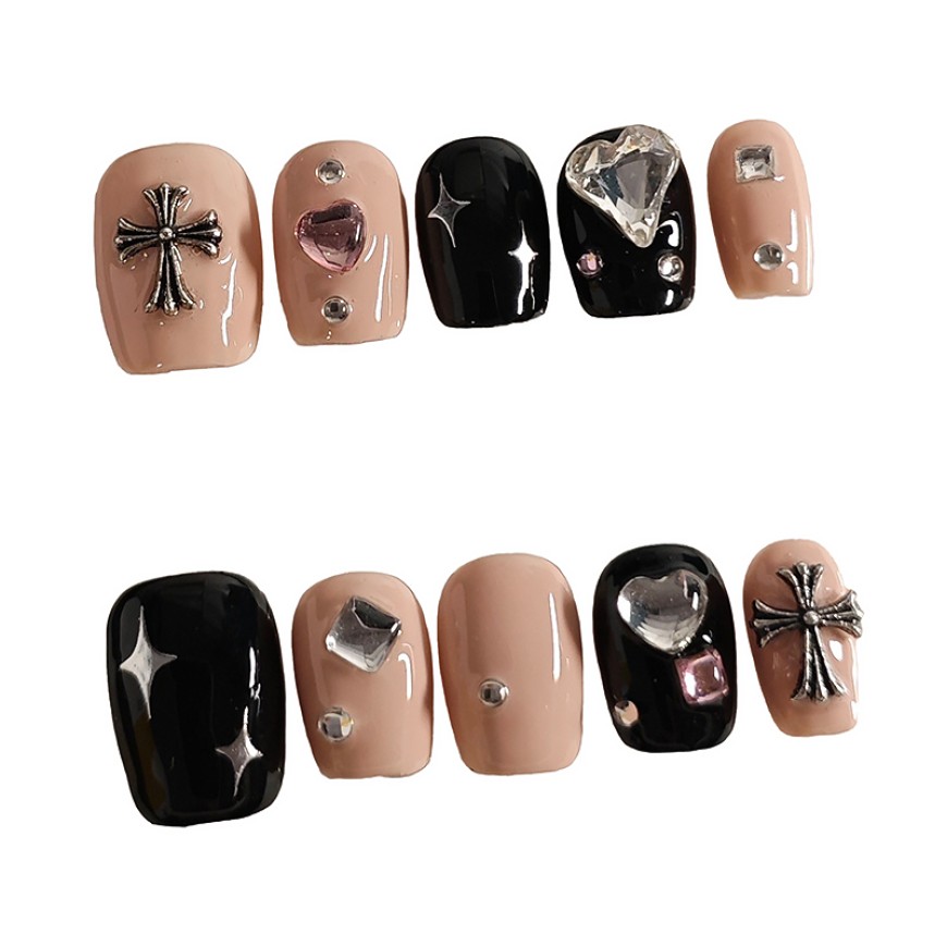 Punk Diamond Handmade Nail Art