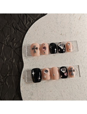 Punk Diamond Handmade Nail Art