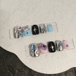 Starry Punk Rhinestone Nail Art