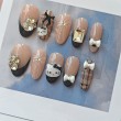 Kitty Cat Diamond Nail Art
