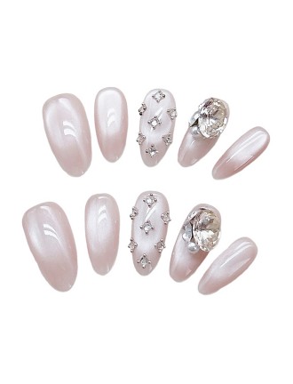 Heavy Duty Rhinestone Cat Eye Nail Art