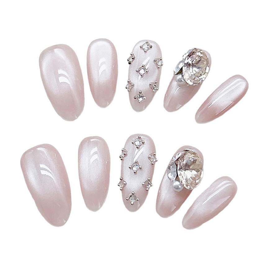 Heavy Duty Rhinestone Cat Eye Nail Art