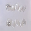 Snowflake Rhinestone Handmade Nail Art