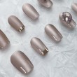 Pink Rhinestone Cat Eye Nail Art