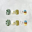 Hand-painted Rainbow Short Nail Art