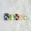 Hand-painted Colorful Flowers Nail Art