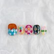 Hand-painted Colorful Flowers Nail Art