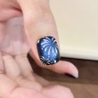 Starry Night Kitten Hand-Painted Nail Art