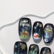 Cute Snowman Hand-Painted Nail Art