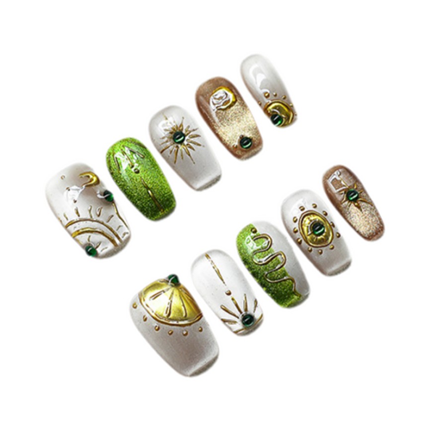 High End Luxury Hand-Painted Nail Art