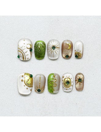 High End Luxury Hand-Painted Nail Art