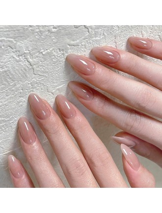 Handmade Nude Nail Art