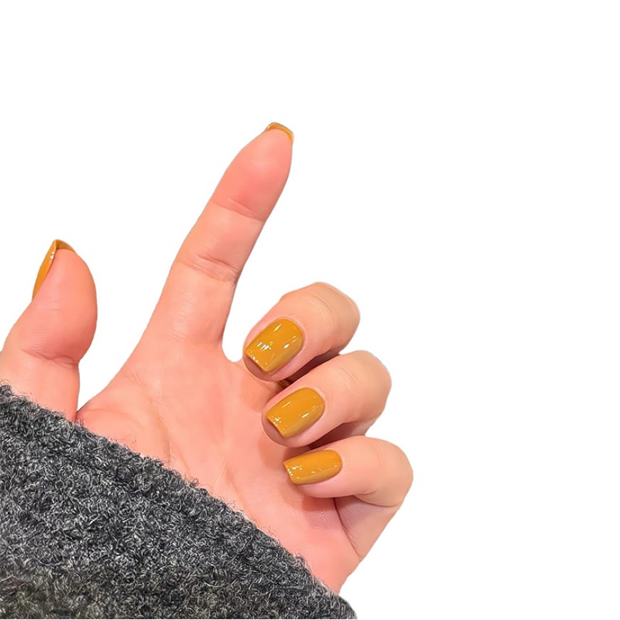 Yellow Handmade Nail Tips