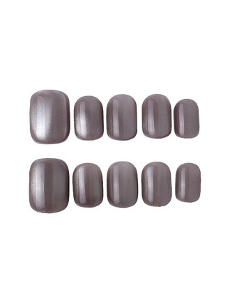 Solid Color Cat-Eye Nail Art