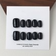 Short Black Nail Art