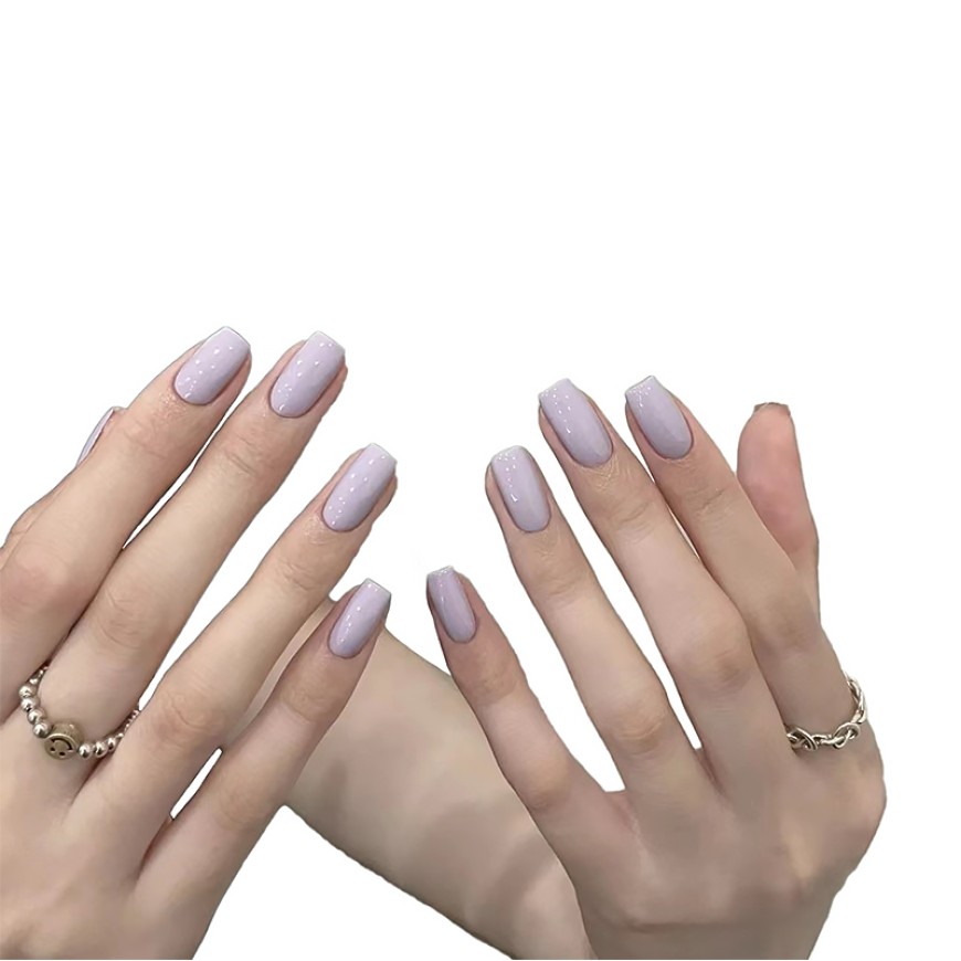 Premium Purple Nail Art