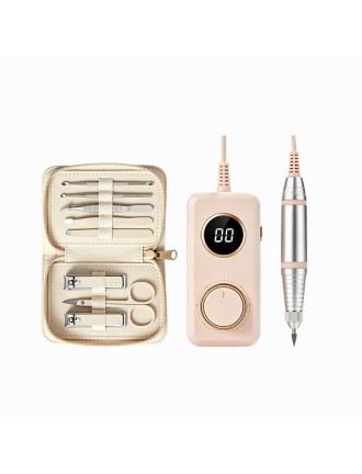 Professional Portable Nail Care Set with Premium PU Case for Home & Salon