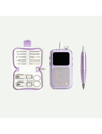Portable Professional Nail Care Set with Color-Matching PU Case