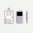 Portable Professional Nail Care Set with Color-Matching PU Case